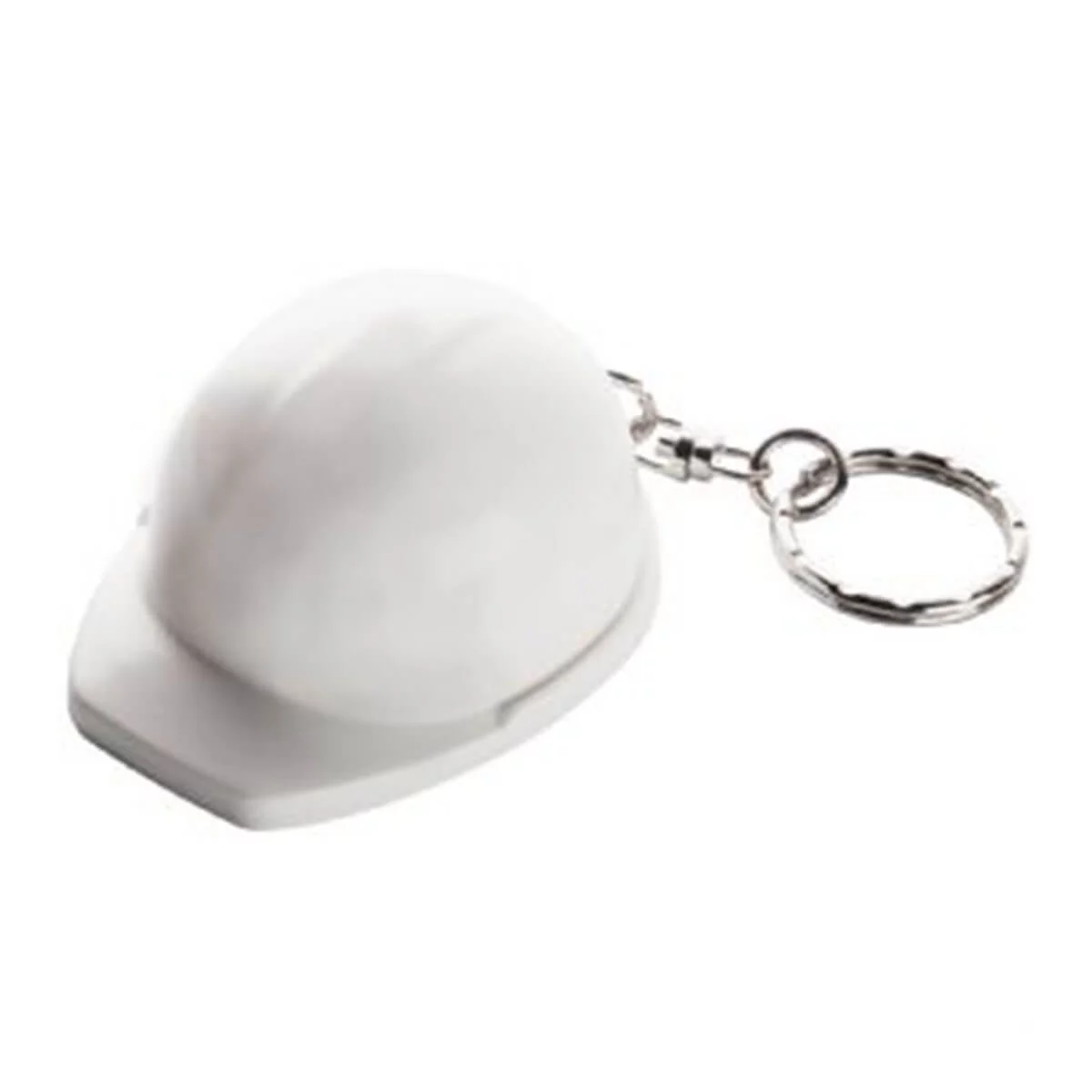 Hard Hat Keyring-White.
