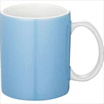 Bounty Ceramic Mug-Pale Blue with White Handle