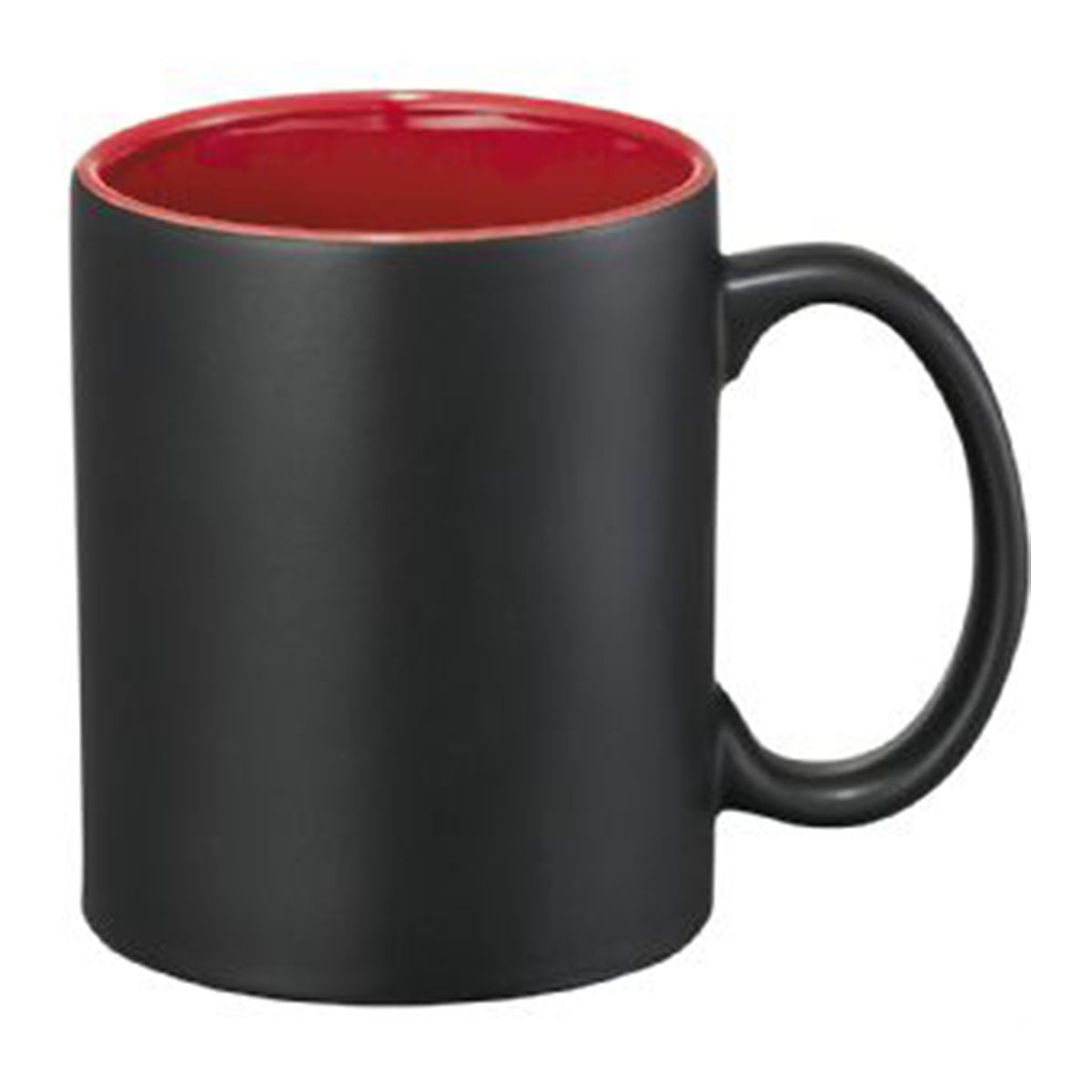 Maya Ceramic Mug-Black and red