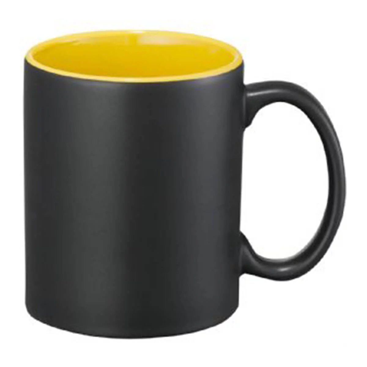Maya Ceramic Mug-Black and yellow