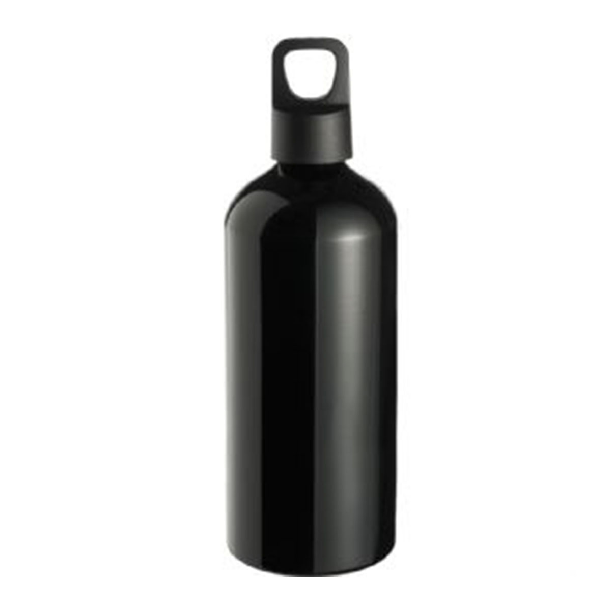 Aluminium Drink Bottle – Black-Black.