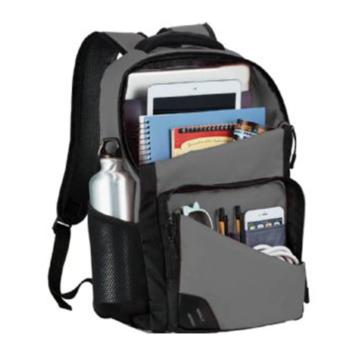 Rush 15 inch Computer Backpack-Grey