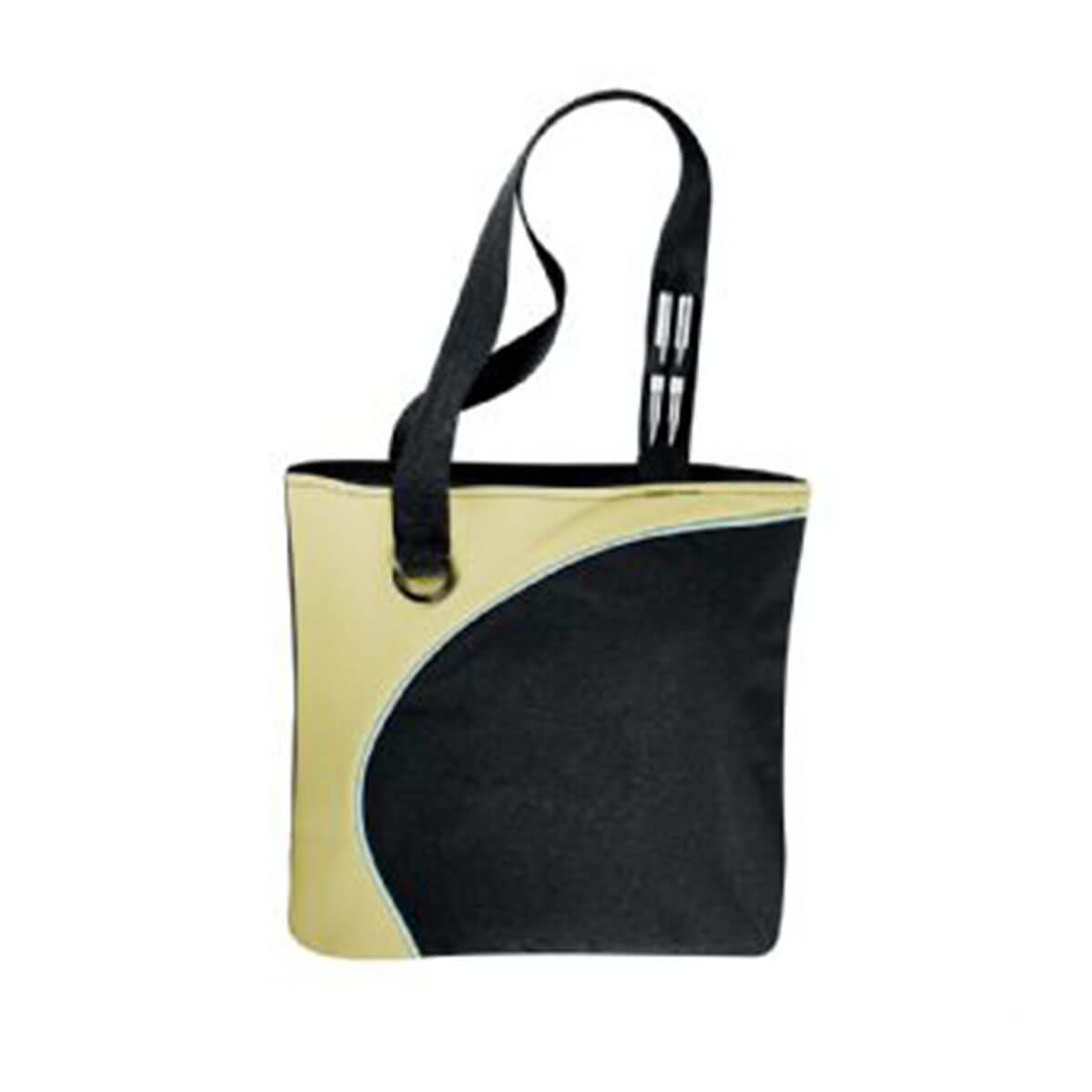 Lunar Convention Tote-Black and Green with White Trim.