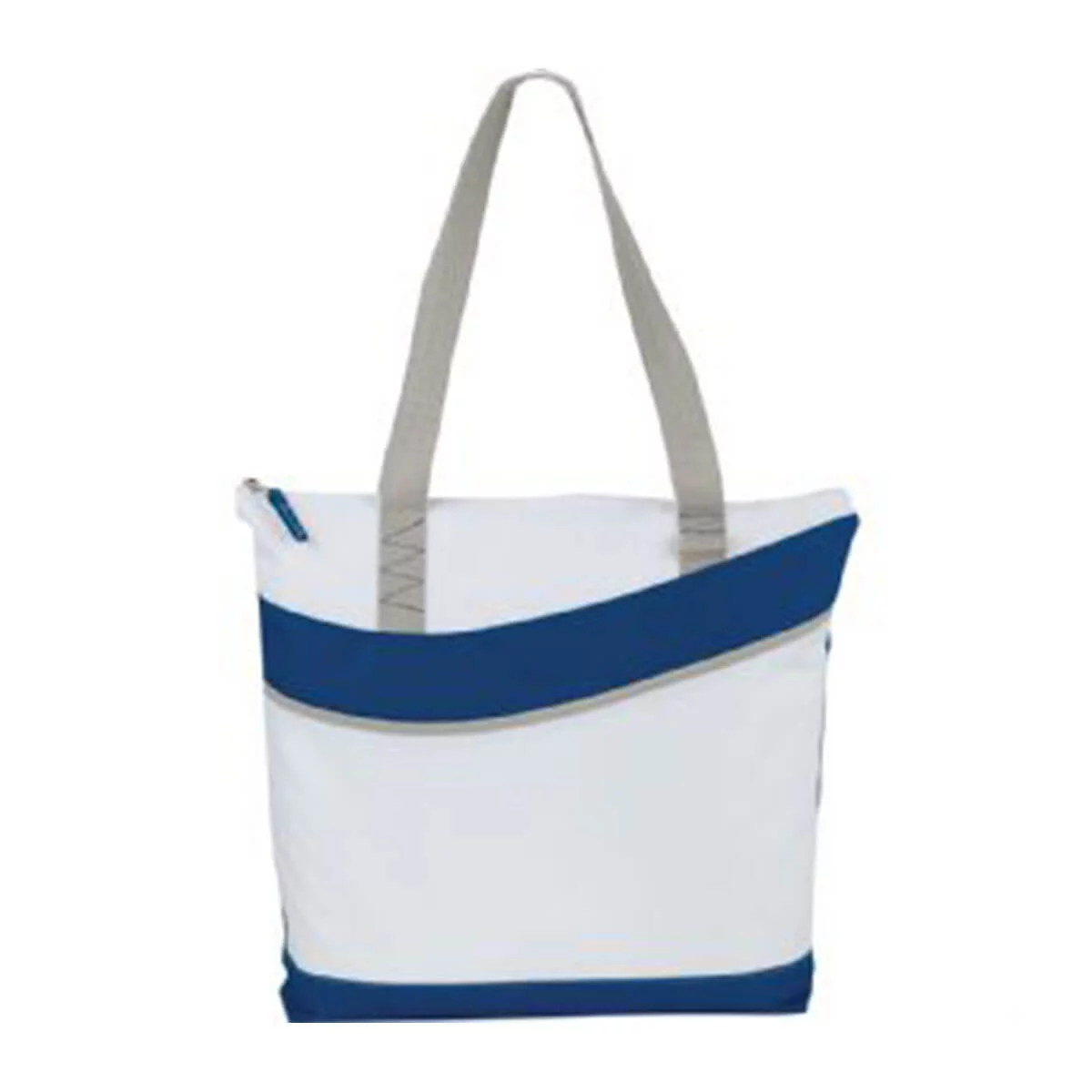 Upswing Zippered Convention Tote-Blue