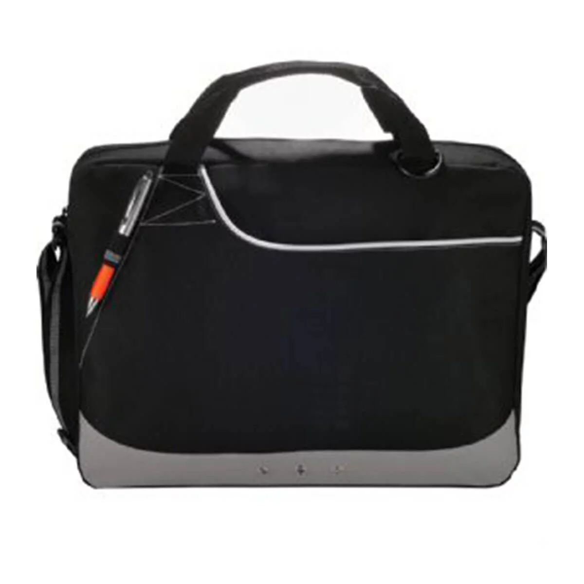 Rubble Brief Bag-Black with White Trim.