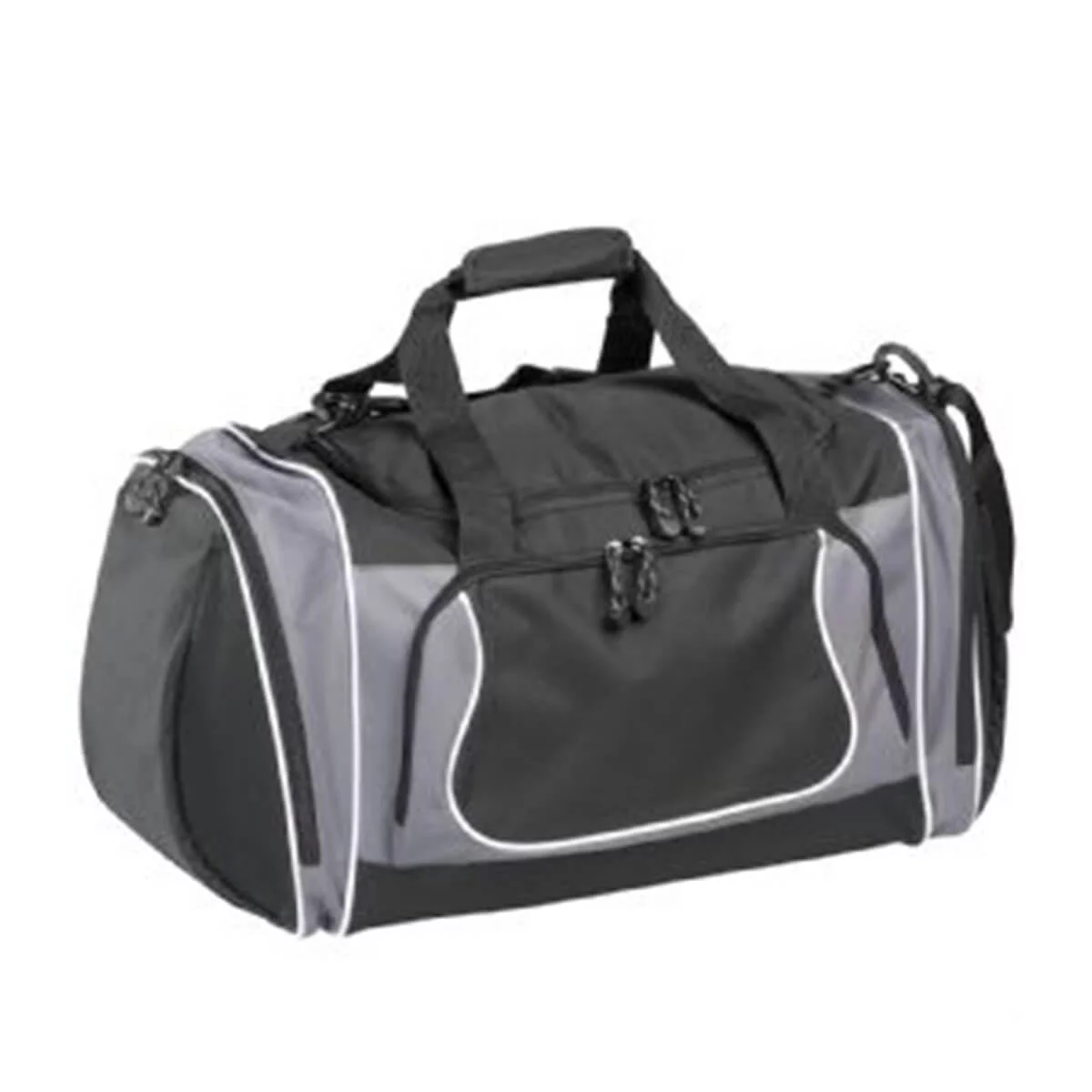 Coil Sports Duffel-Black and Grey with White Trim.
