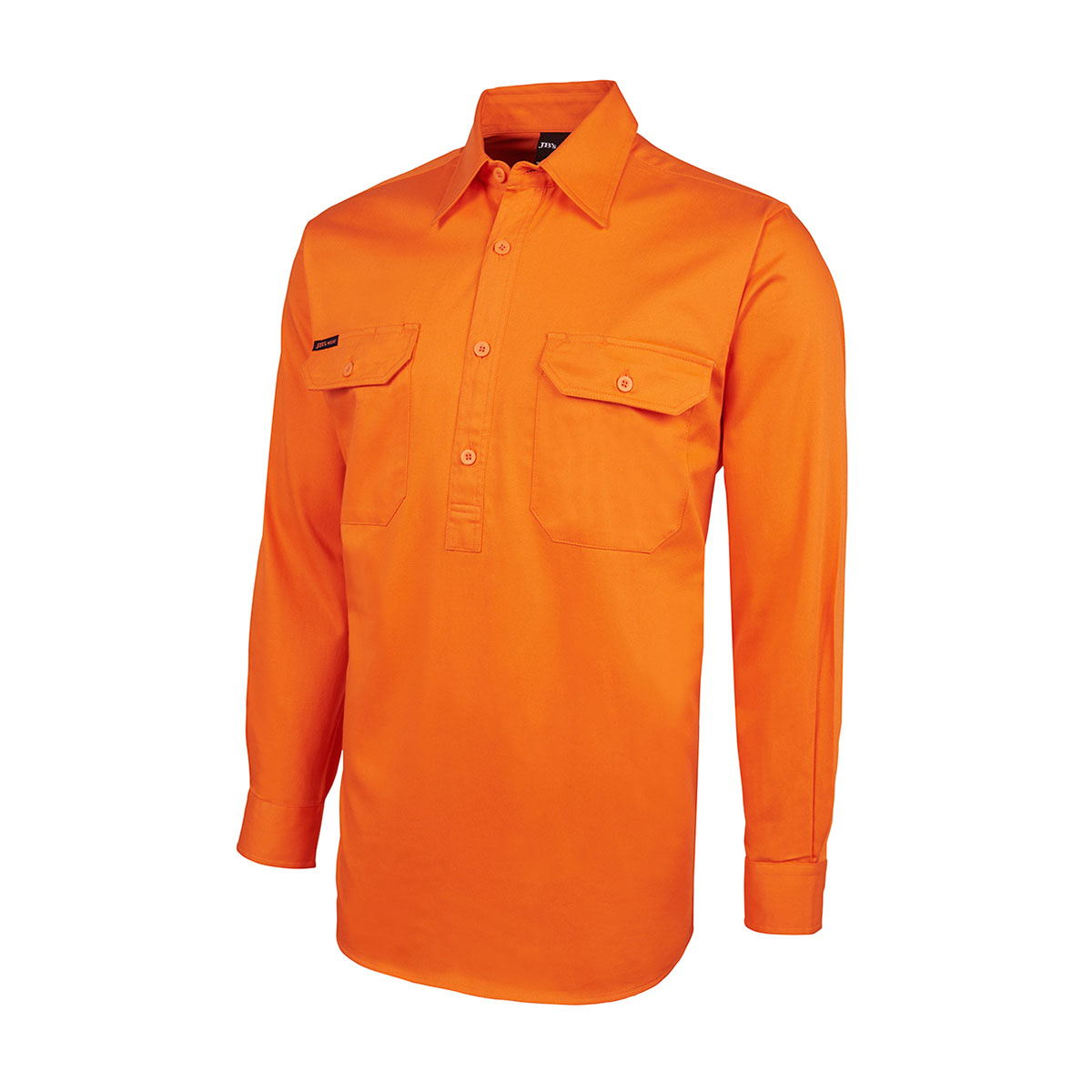 HV Close Front L/S 190G Shirt-Orange