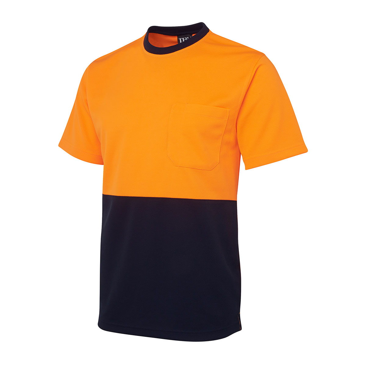 Hi Vis Traditional T-Shirt-Orange / Navy