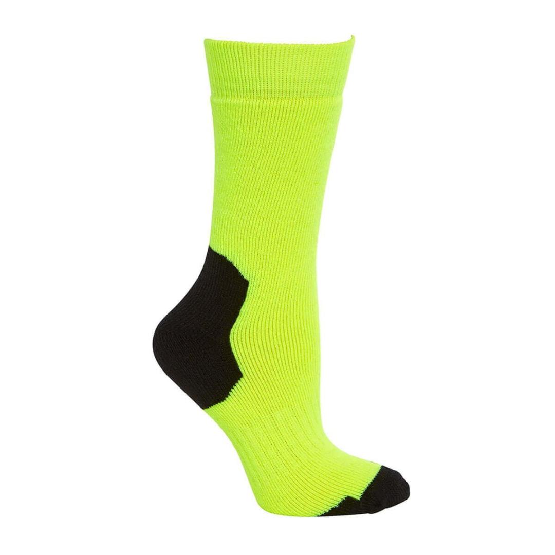 Acrylic Work Sock-Lime / Black