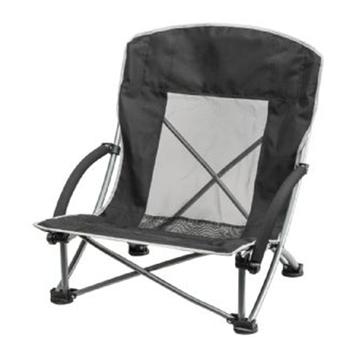 Folding Beach Chair-Black