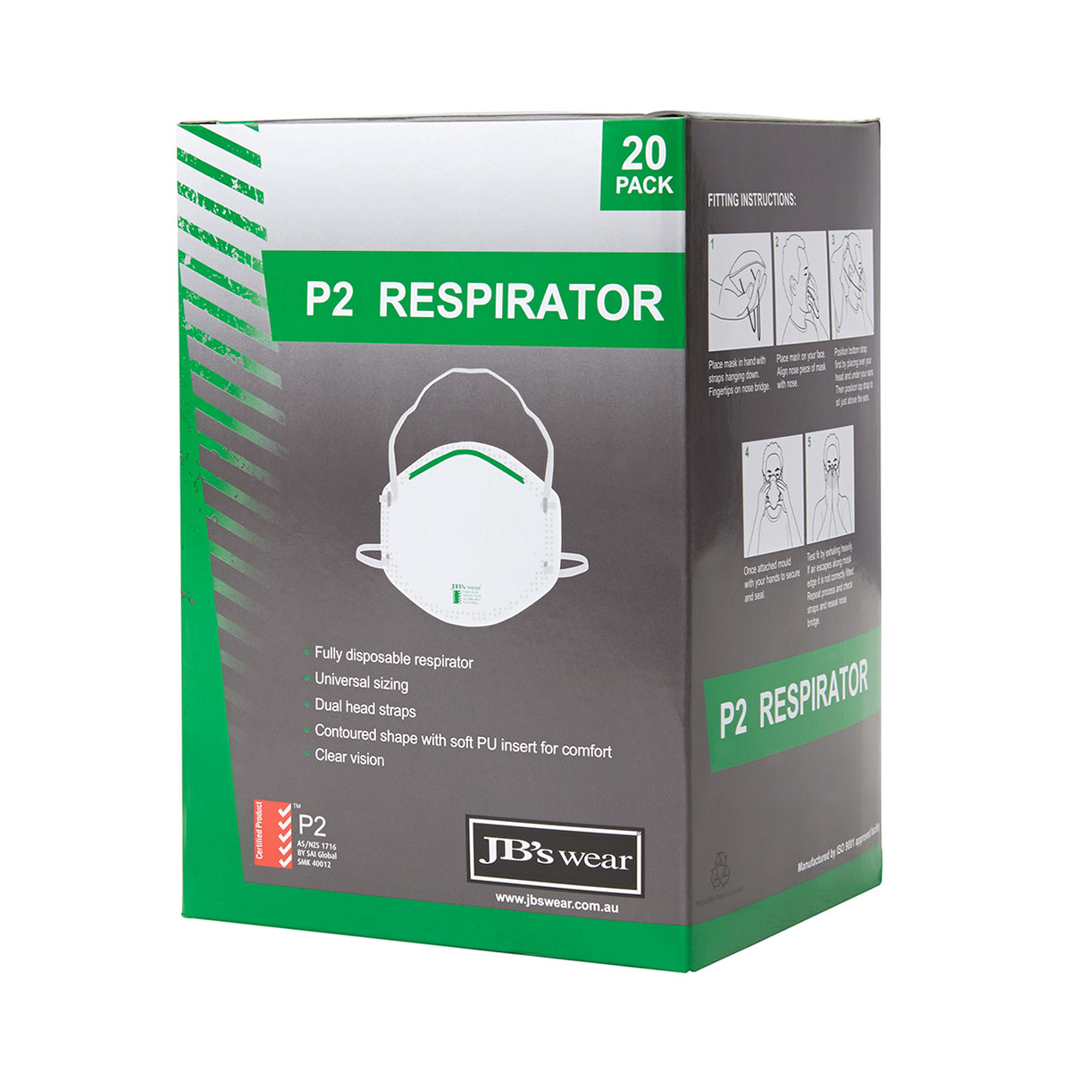 P2 Respirator (20pc)--