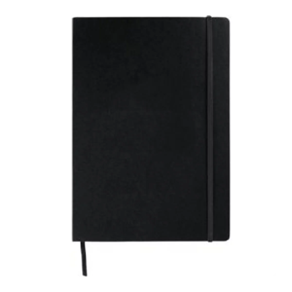 Ambassador Large Bound JournalBook-Black with black elastic.