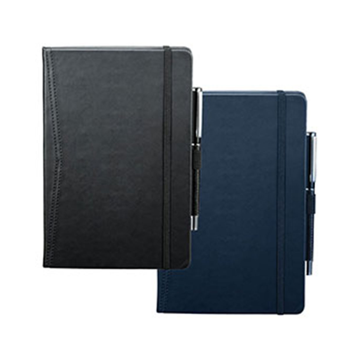 Pedova Pocket Bound JournalBook-Blue with blue elastic.