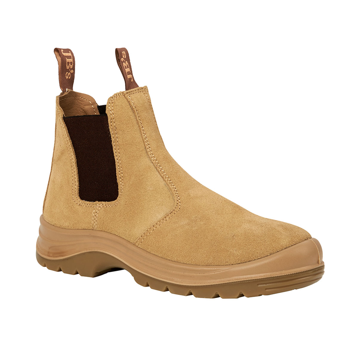 Elastic Sided Safety Boot-Sand (Suede)