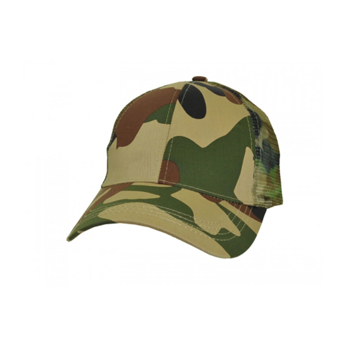 Camo 6-Panel Cap-Army Green