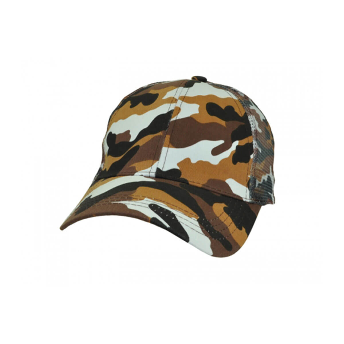 Camo 6-Panel Cap-Desert Brown