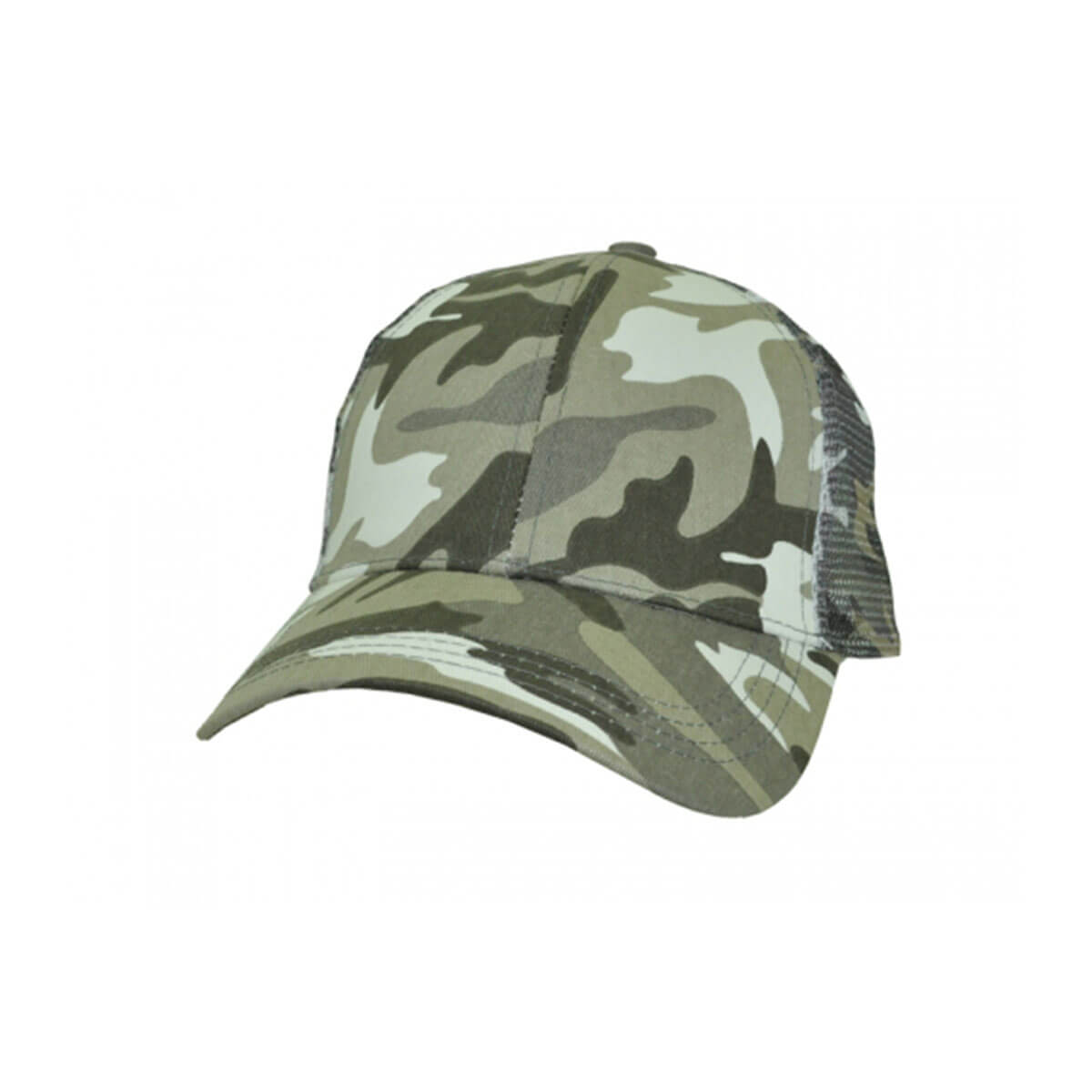 Camo 6-Panel Cap-Desert Grey