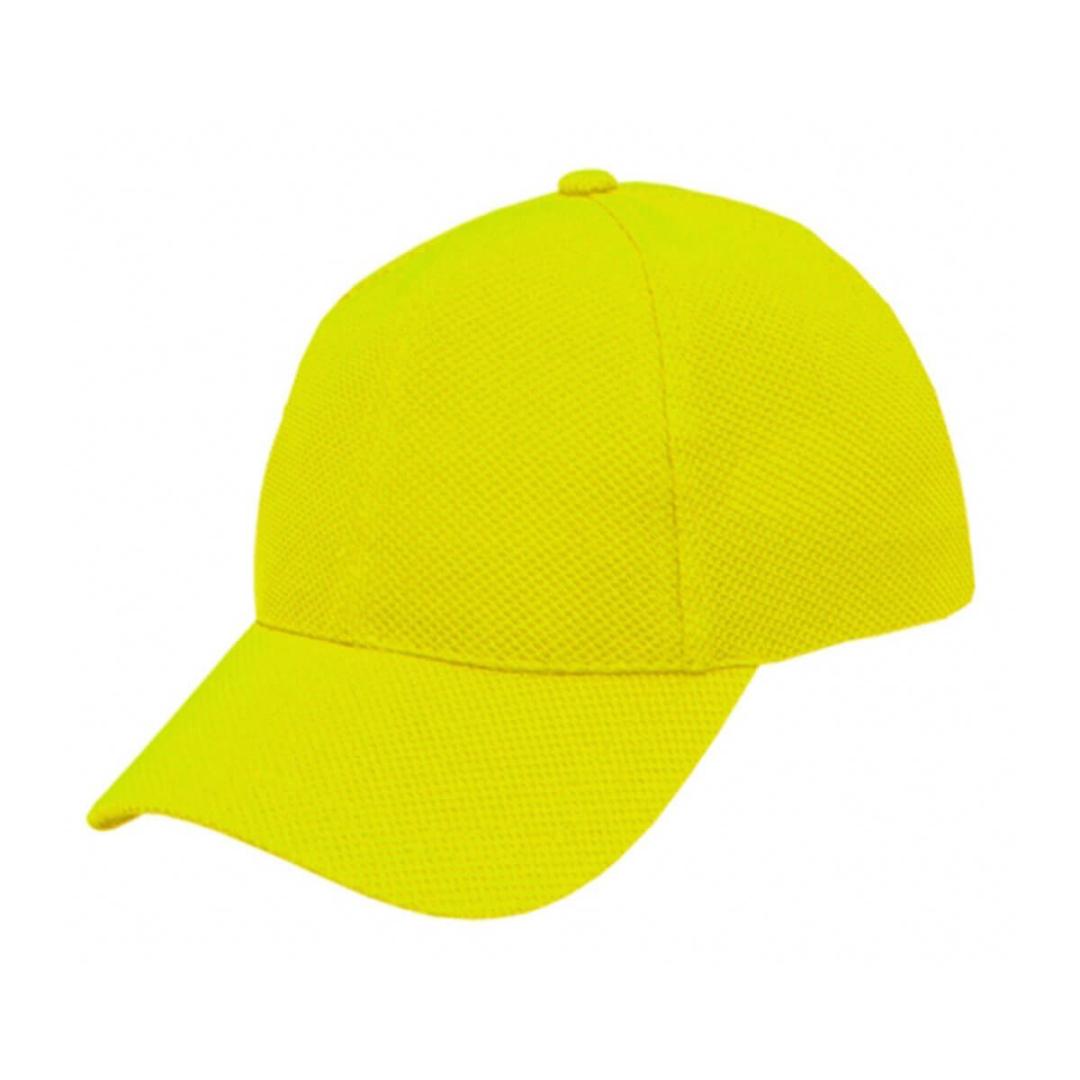 PQ Mesh Plain Sandwich Design Cap-Fluro Yellow