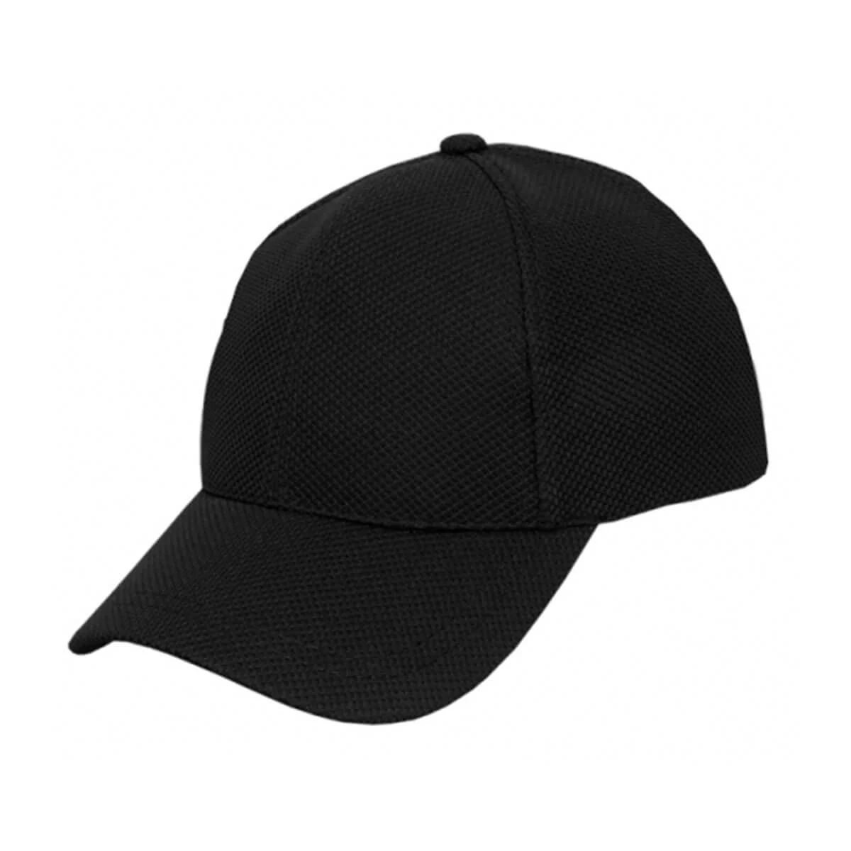 PQ Mesh Plain Sandwich Design Cap-Black