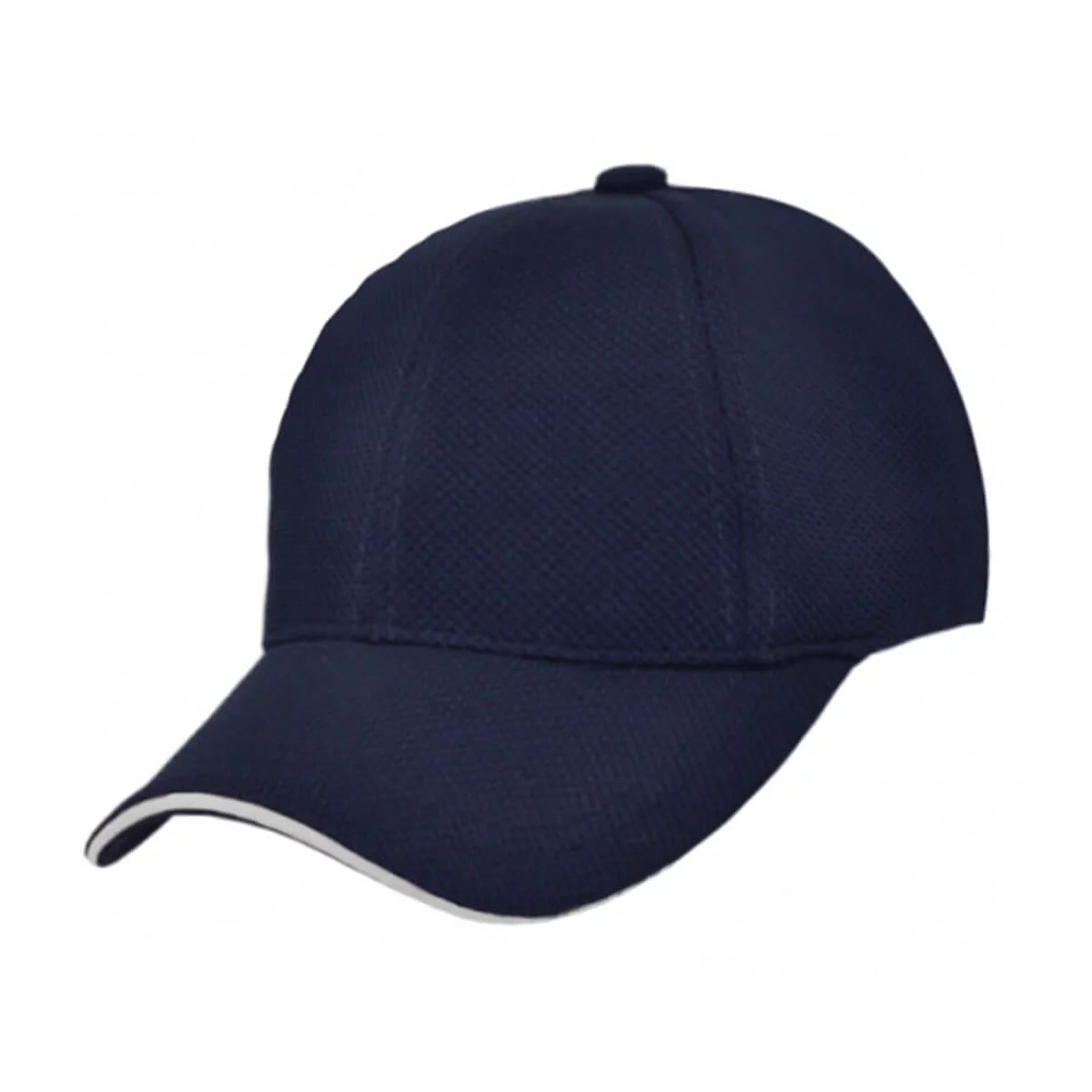 PQ Mesh Plain Sandwich Design Cap-Navy / White