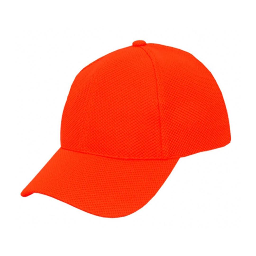 PQ Mesh Plain Sandwich Design Cap-Fluro Orange