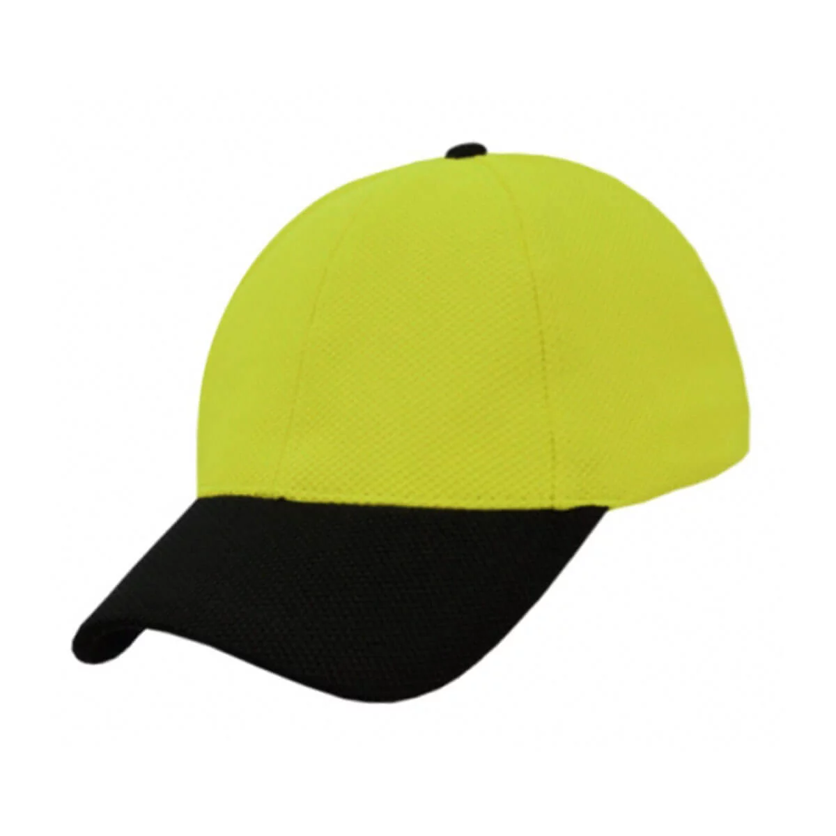PQ Mesh Plain Sandwich Design Cap-Fluro Yellow / Black