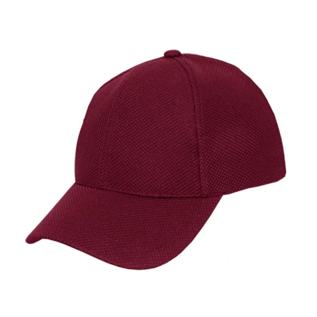 PQ Mesh Plain Sandwich Design Cap-Maroon