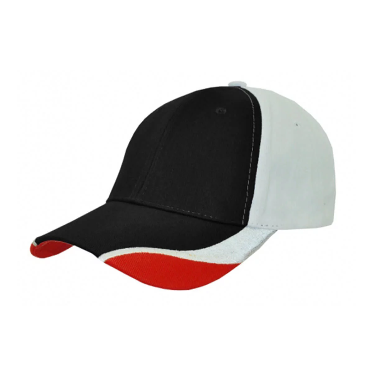 Contour Cap-Black / White / Red