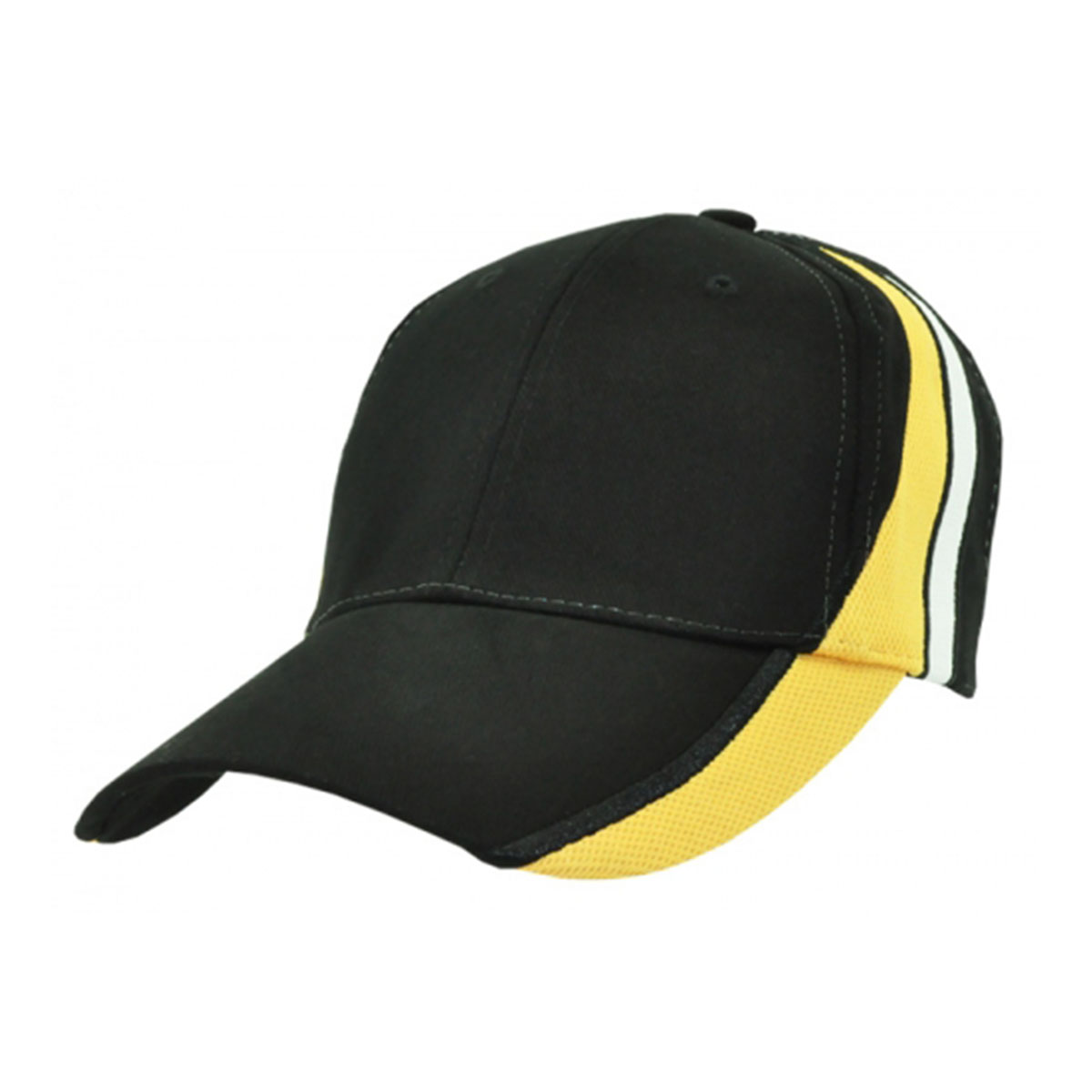 HBC Mesh Sides Cap-Black / Gold / White