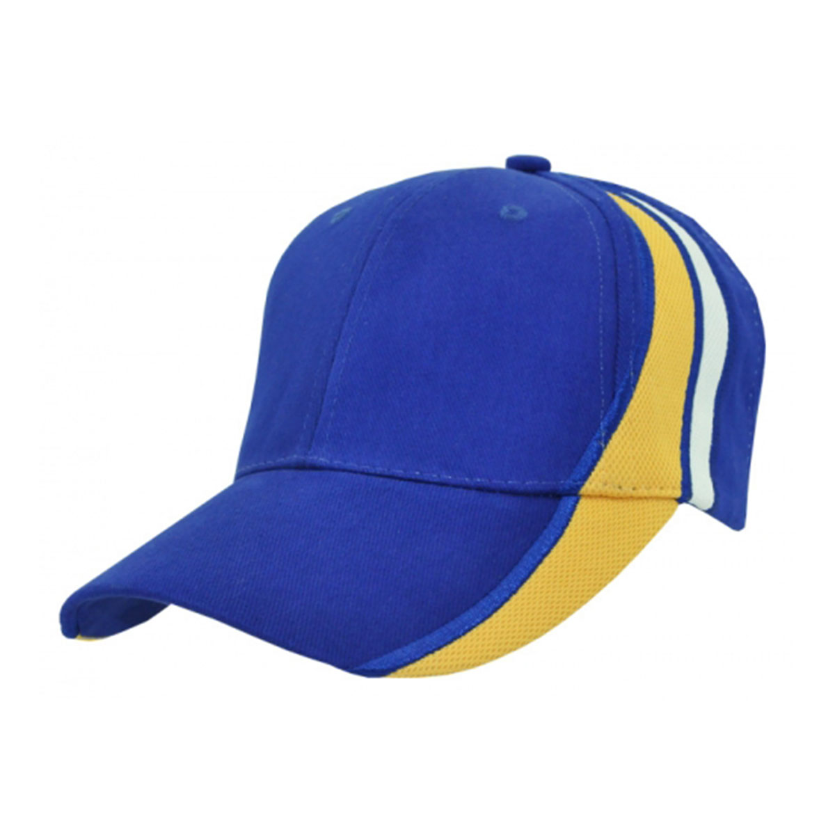 HBC Mesh Sides Cap-Royal / Gold / White