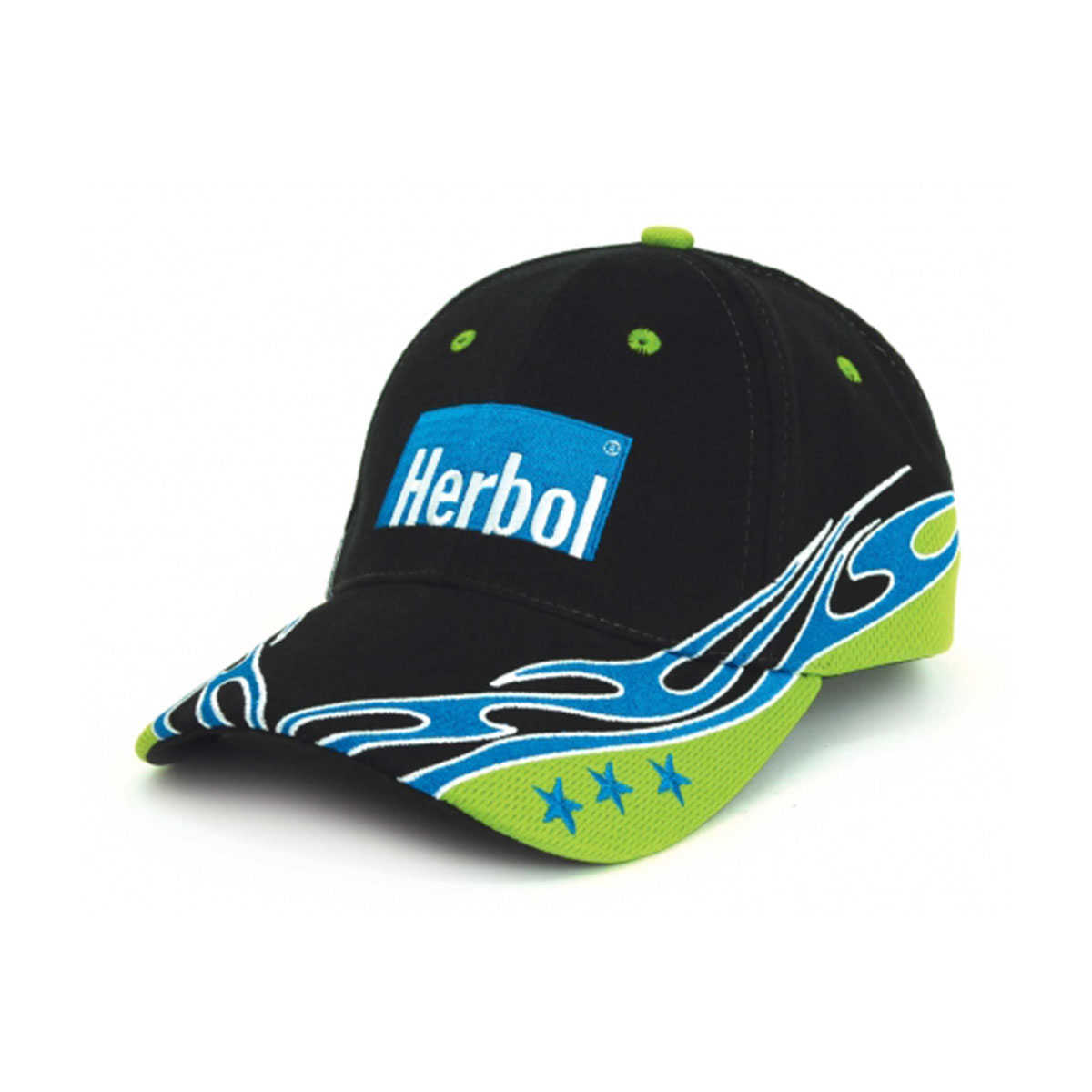 Cypress Cap-Black / Aqua / Lime