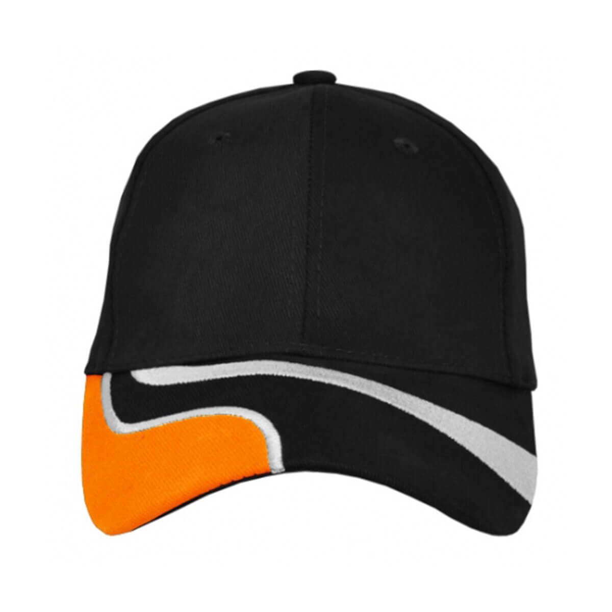 Highway Cap-Black / White / Orange