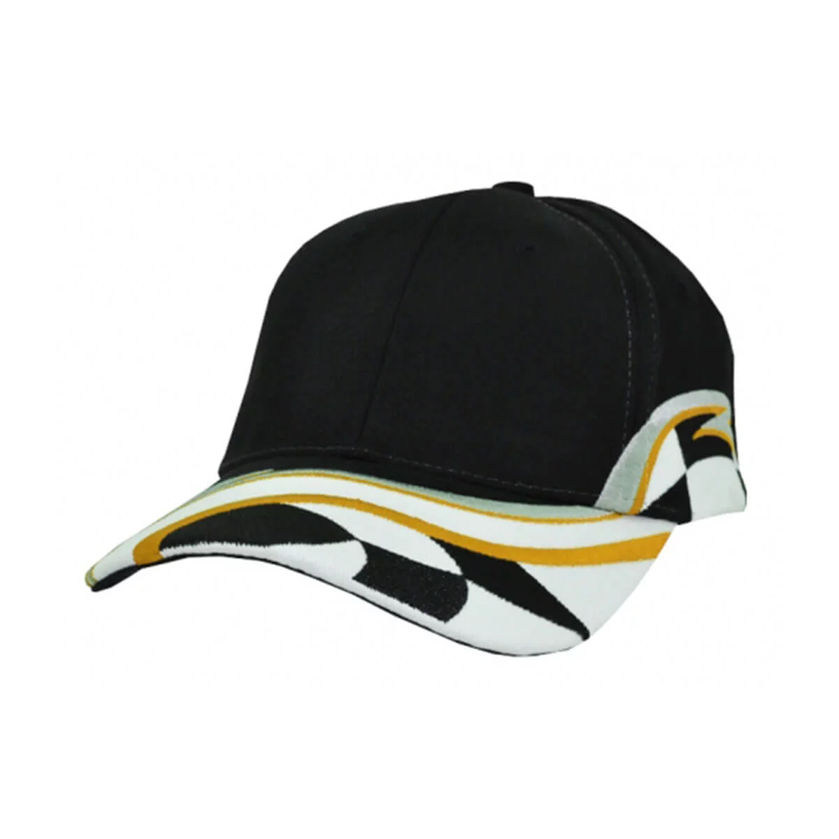 Raceway Cap-Black / Grey / Orange