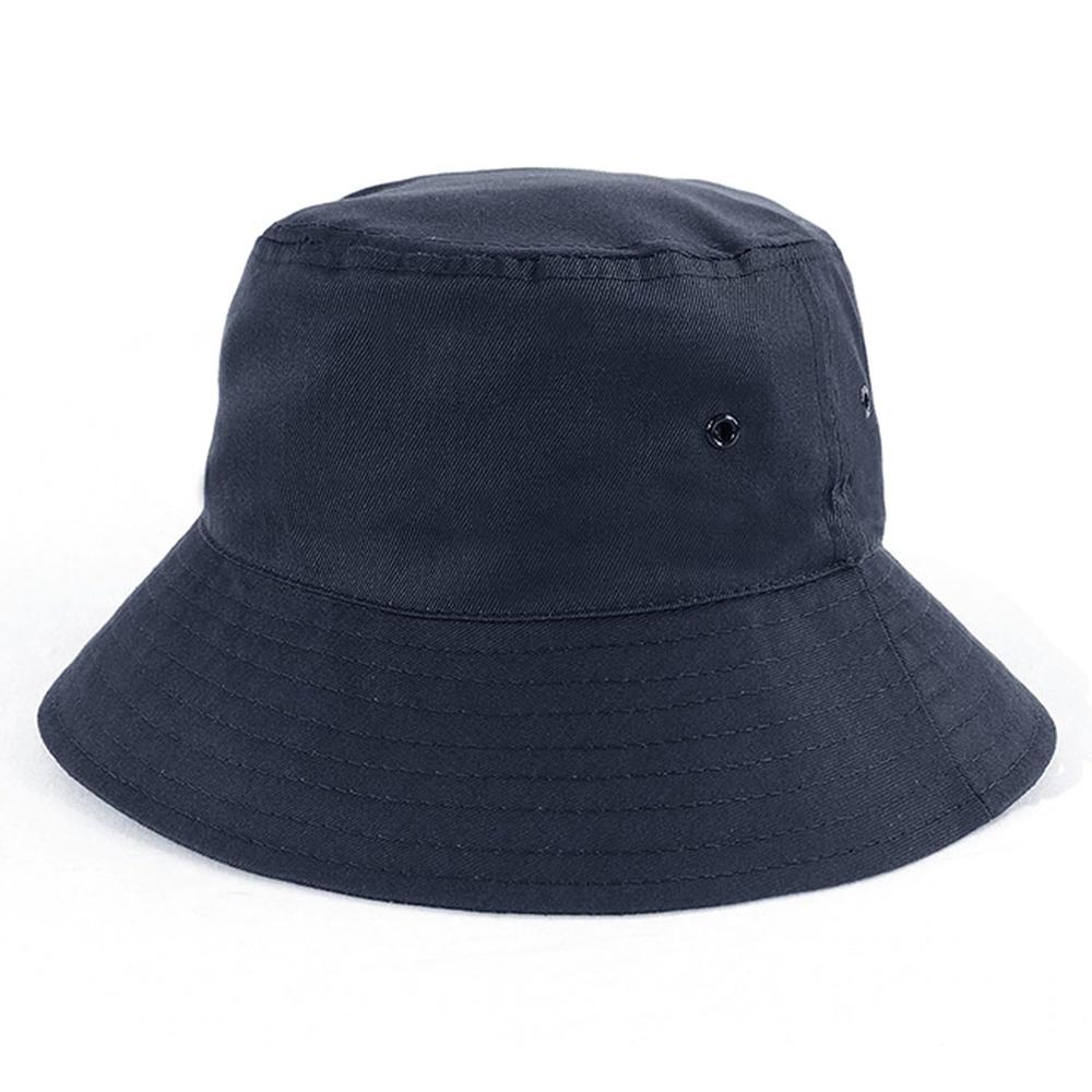 Polycotton School Bucket Hat-Navy