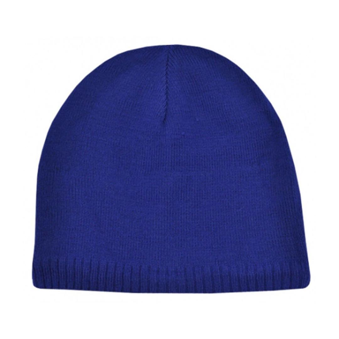 Acrylic/Polar Fleece Beanie-Royal