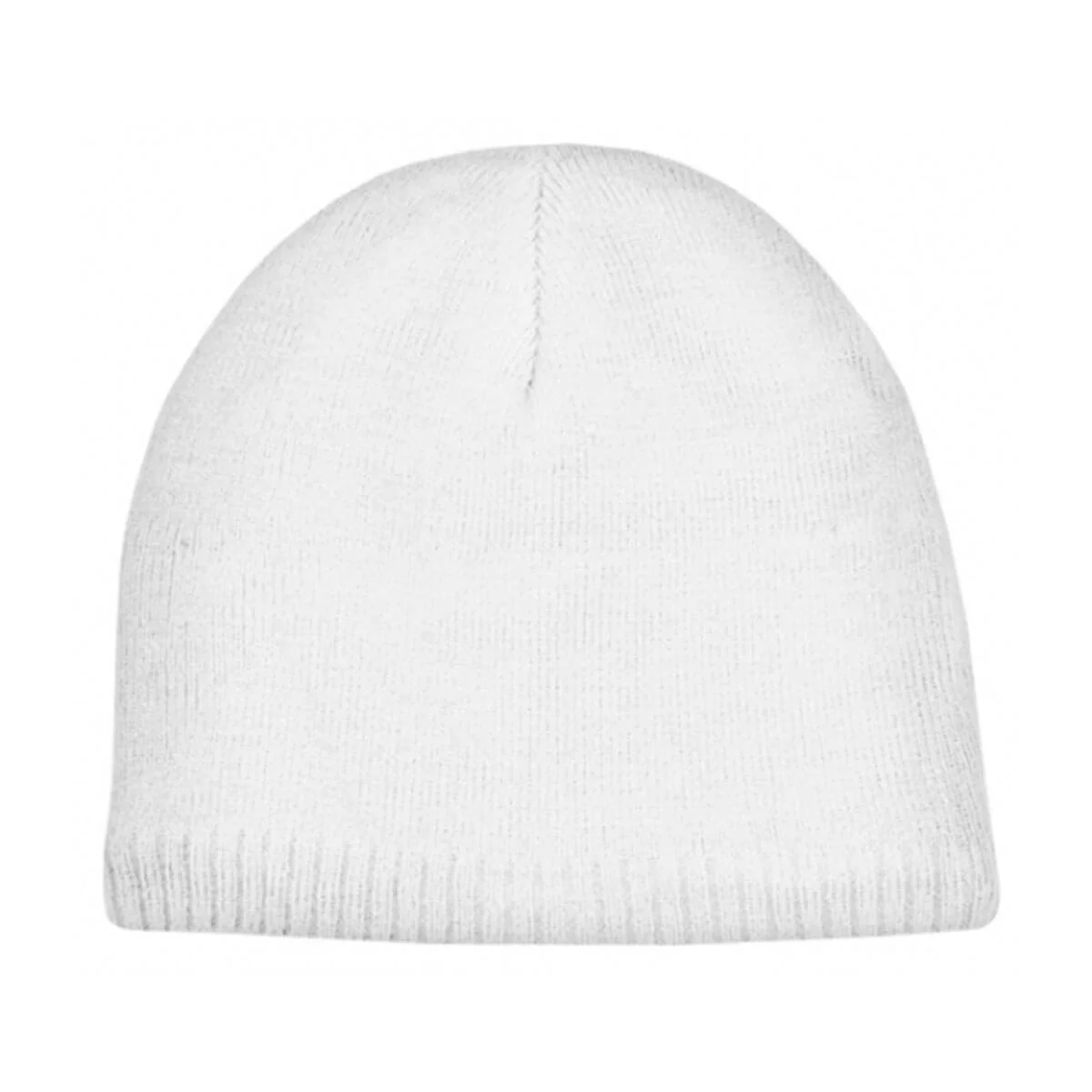 Acrylic/Polar Fleece Beanie-White