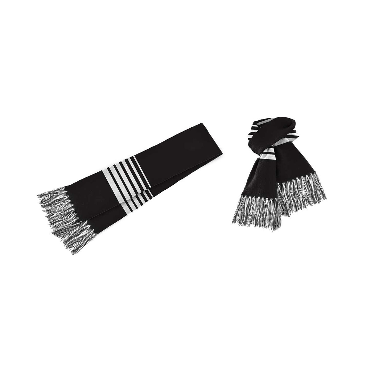 Acrylic Scarf-Black / White