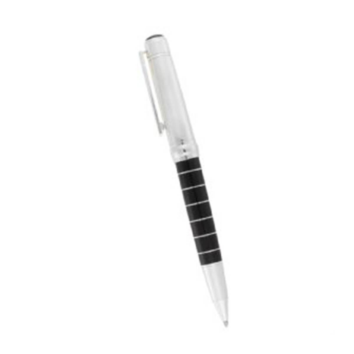 Cutter & Buck® Performance Series Twist Action Ball Pen-Black body with silver lid.
