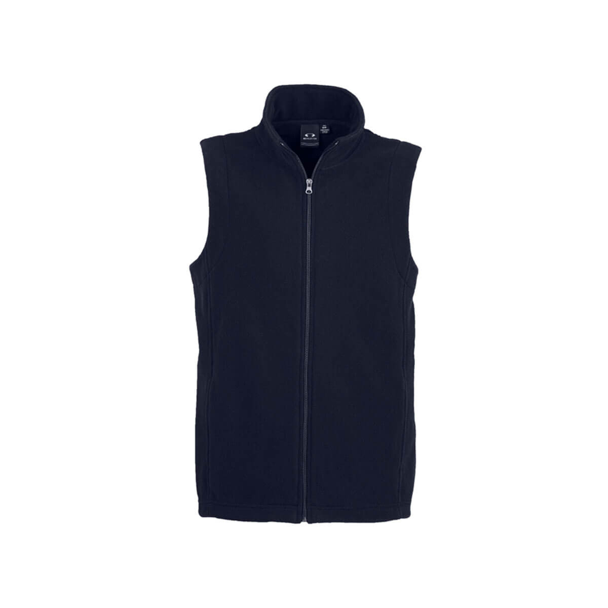 Mens Plain Micro Fleece Vest-Navy