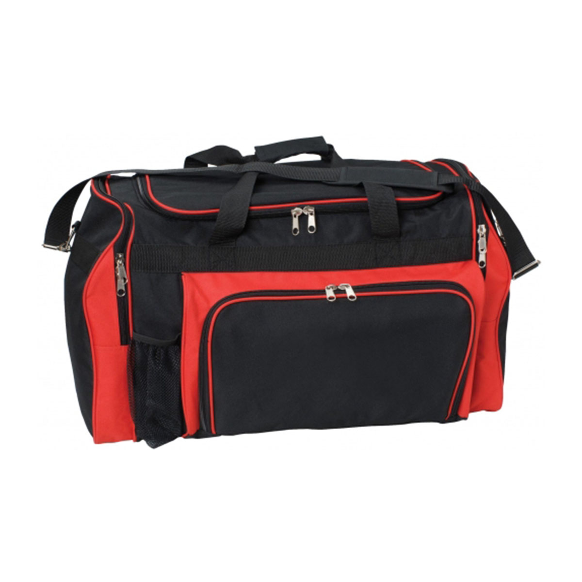 Classic Sports Bag-Black / Red