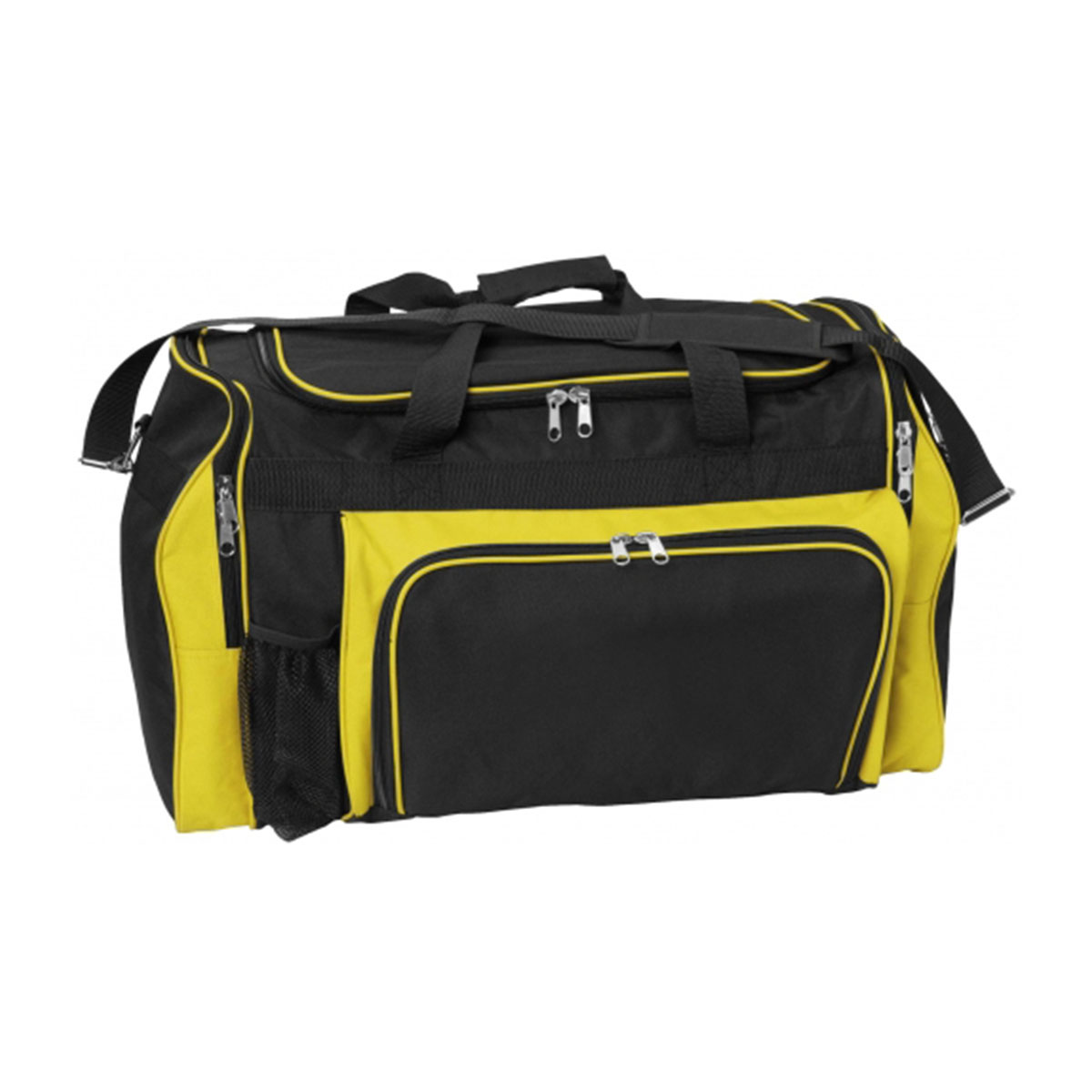 Classic Sports Bag-Black / Yellow