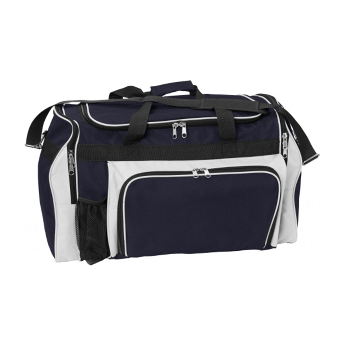 Classic Sports Bag-Navy / White