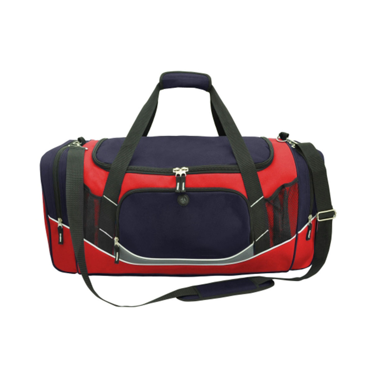 Atlantis Sports Bag-Navy / Red / White / Charcoal