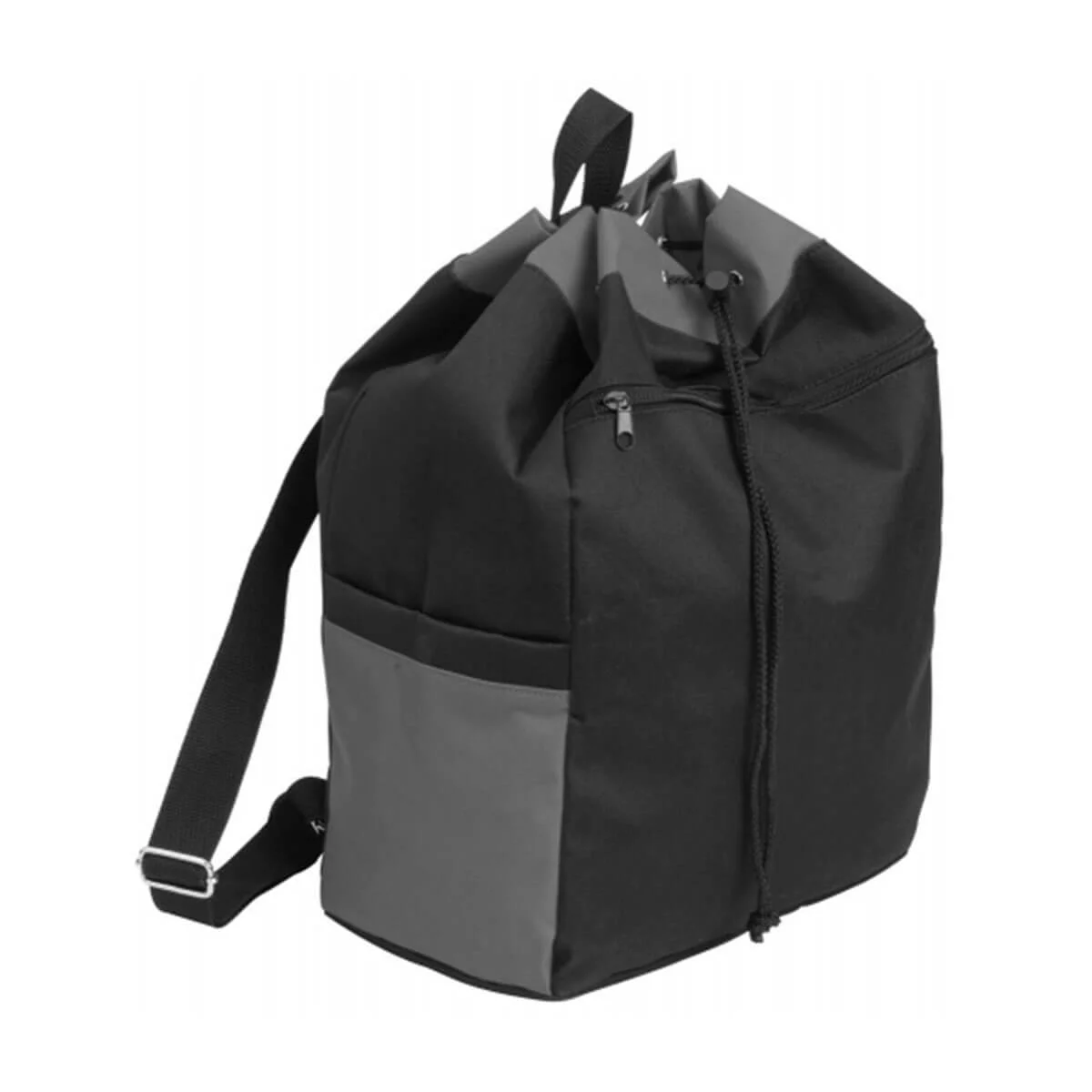 Drawstring Kitbag-Black / Deep Grey