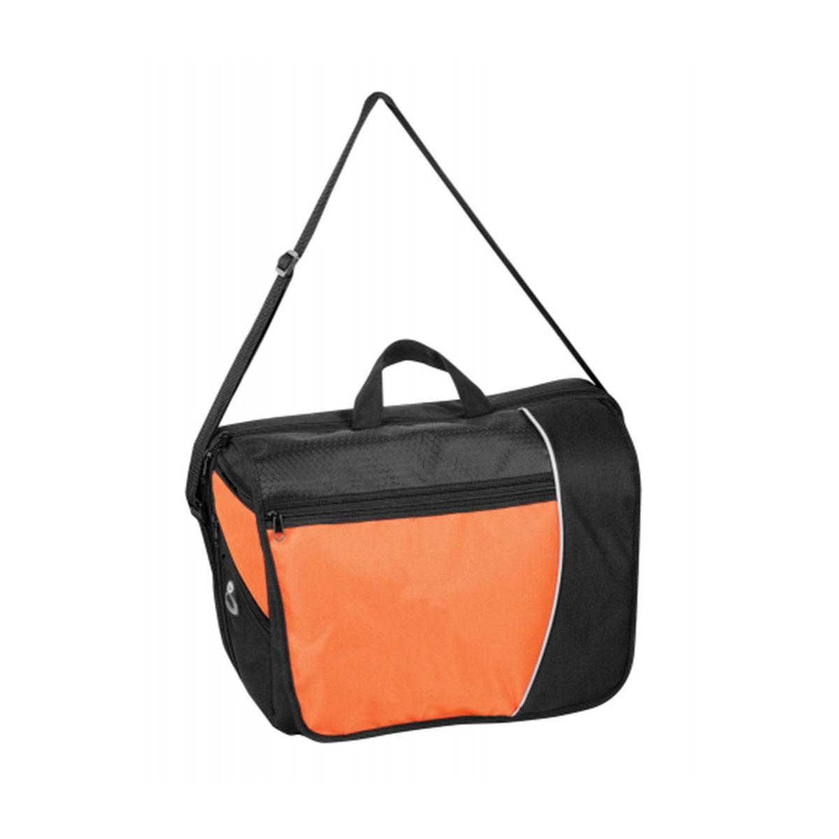 Conference Bag-Black / Silver / Orange