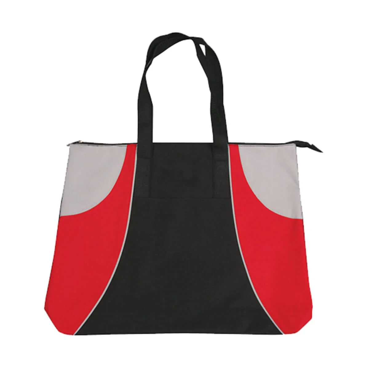 Alpine Tote Bag-Black / Red / Silver