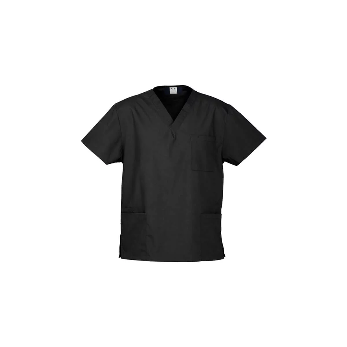 Unisex Classic Scrubs Top-Black