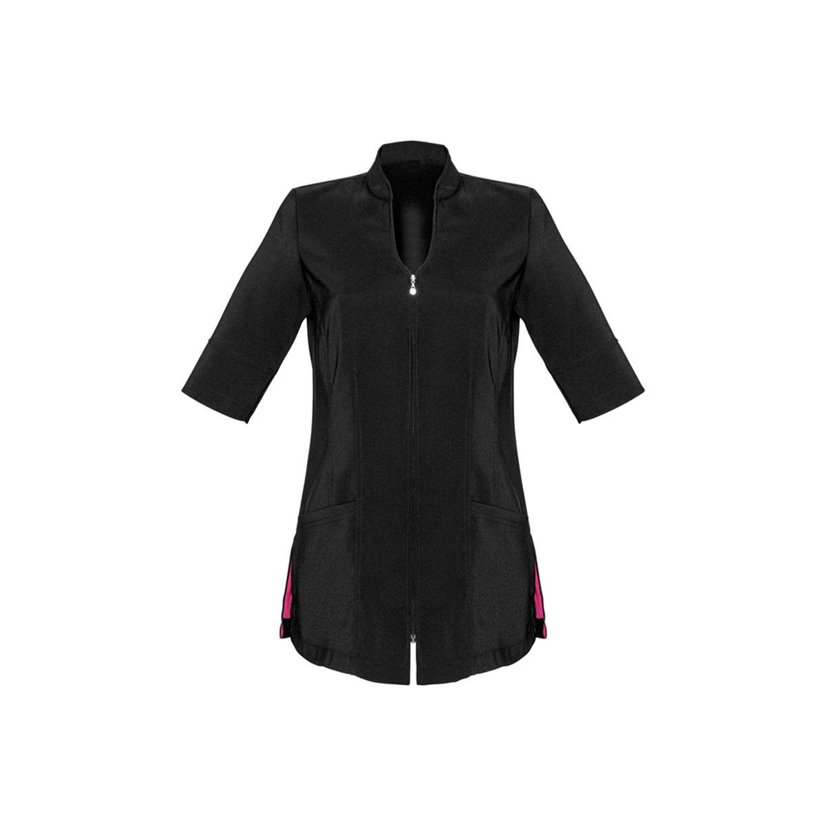 Ladies Bliss Tunic-Black / Magenta