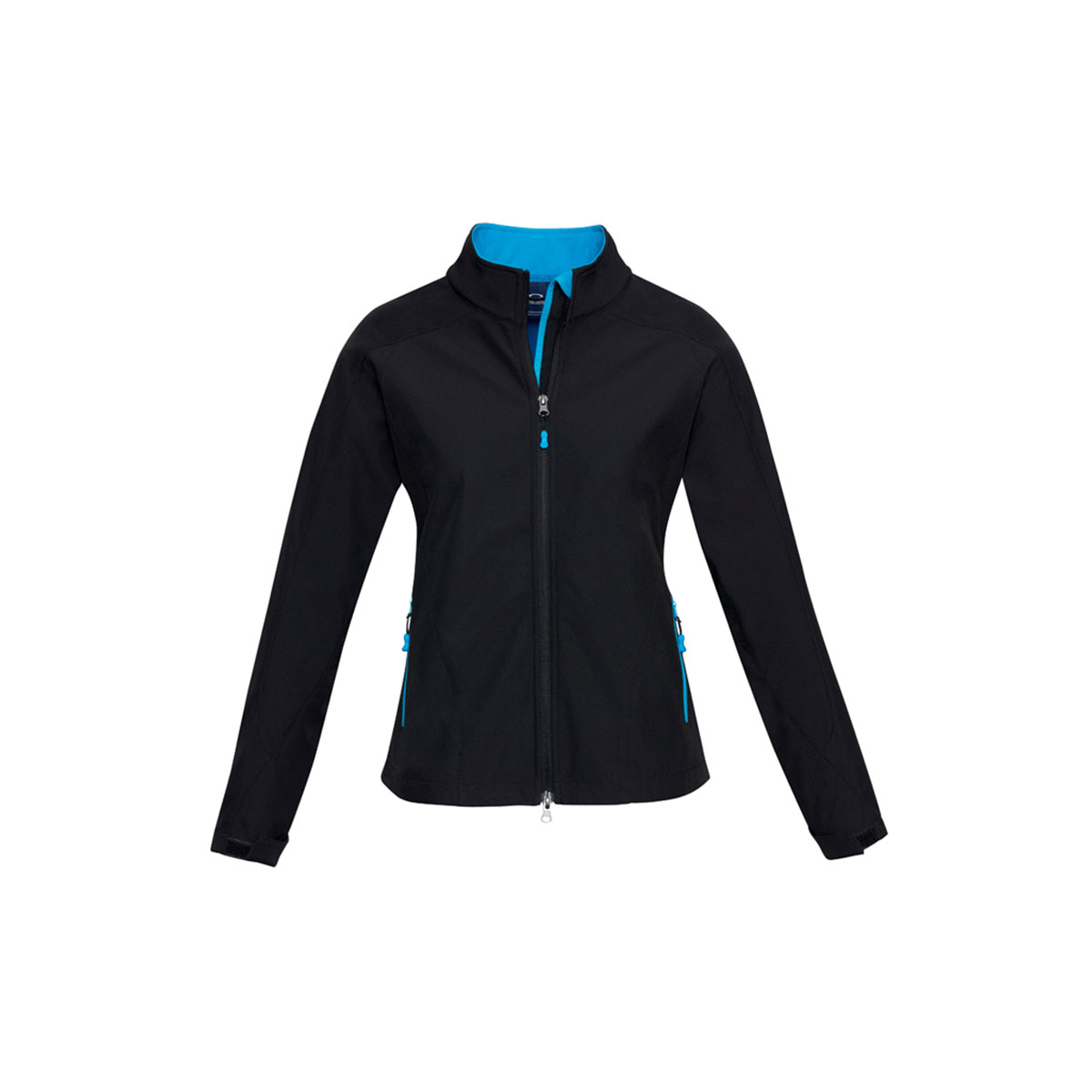 Ladies Geneva Jacket-Black / Cyan