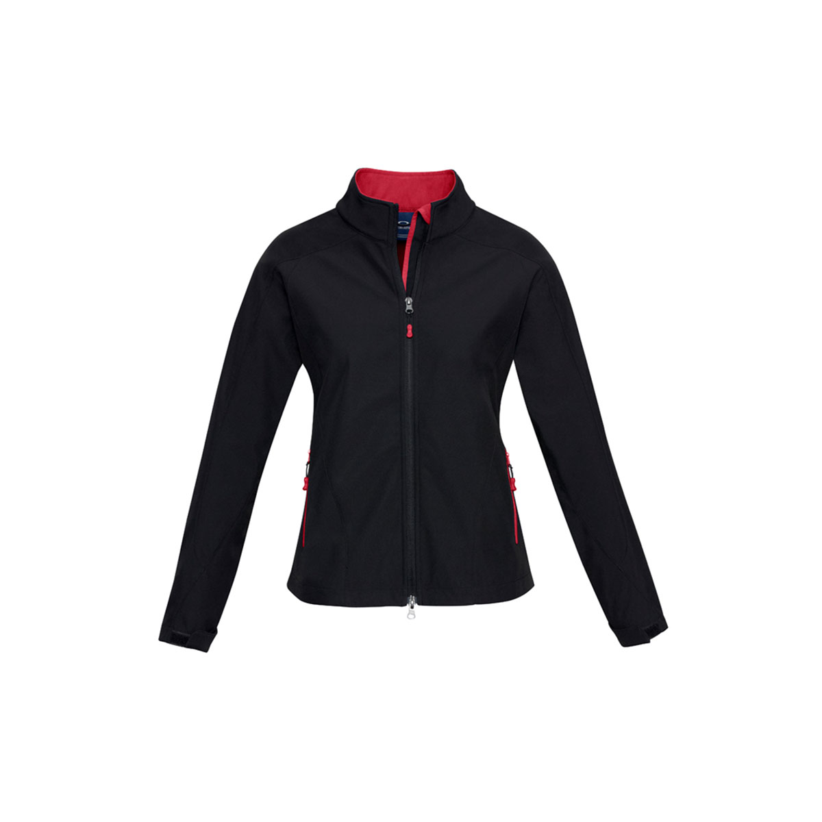 Ladies Geneva Jacket-Black / Red